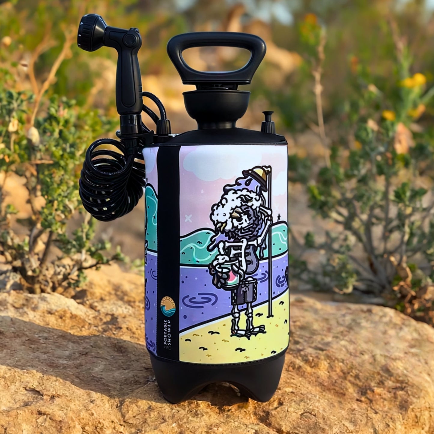 Portable Shower PRO Skully 10L