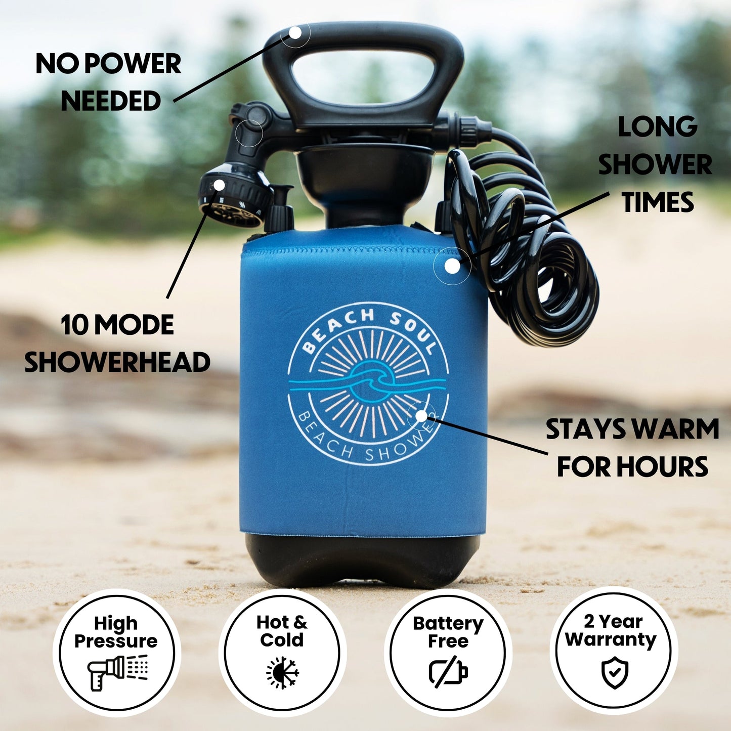 Portable Shower Ocean Rise 5L-3