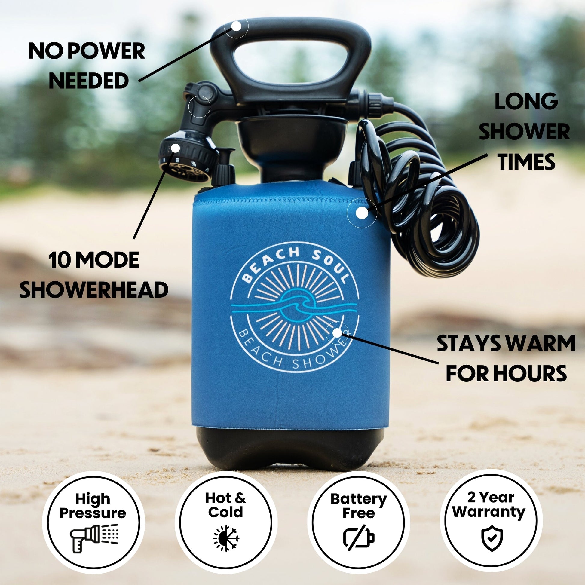Portable Shower Ocean Rise 5L-3