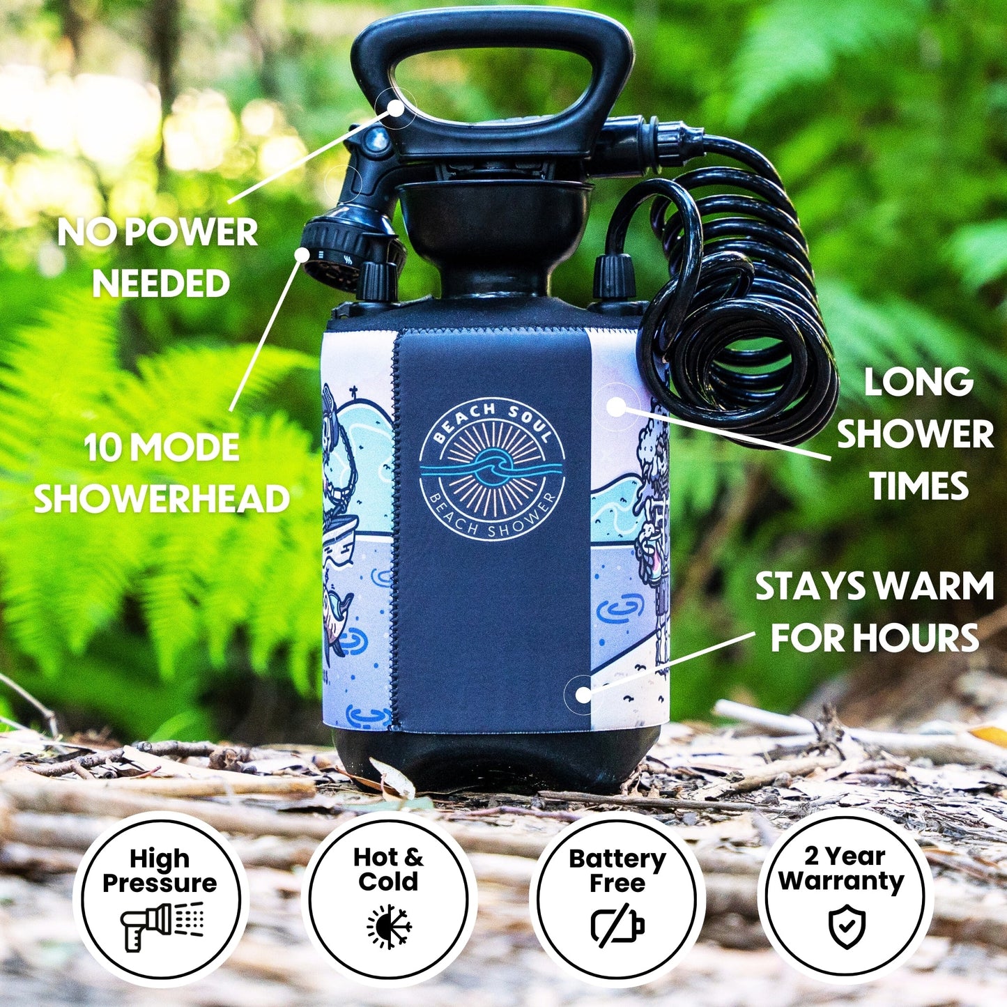 Portable Shower Skully 5L-3