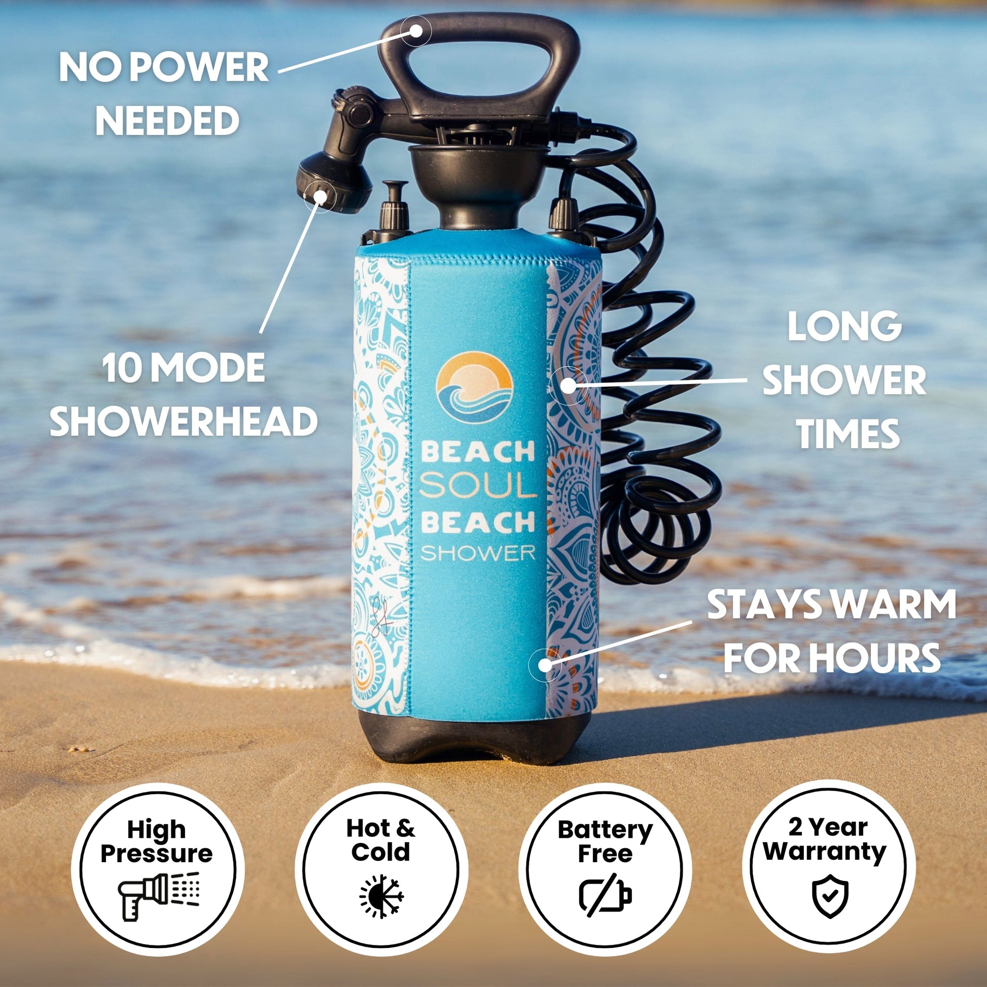 Portable Shower Bliss Out 8L-3