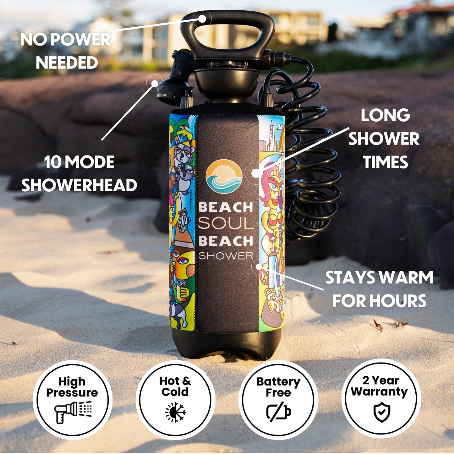 Portable Shower Livin' the Dream 8L