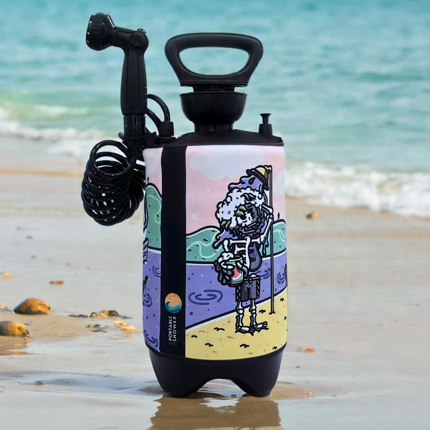 Portable Shower PRO Skully 10L